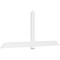 Ekena Millwork Eugene Architectural Grade PVC Gable Bracket, 108"W x 45"H x 2"D x 6"F, 10/12 Pitch GBP108X45X0206EUG00 - alternate 1